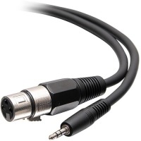 C2G 18in 3.5mm TRS 3 Position Balanced to XLR Cable - M/F image