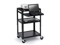 AV Notebook Cart with No Electrical, 5-inch Casters