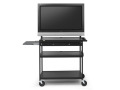 Flat Panel Cart with Laptop Shelf, for 37 to 52-inch Monitors with 6-Outlet Electrical