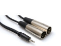 3m 3.5mm TRS to Dual XLR3M Stereo Breakout