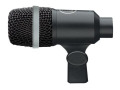 Dynamic instrument microphone designed for drums and percussions, for wind instruments and guitar amps.
