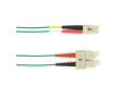 OM2 50/125 Multimode Fiber Optic Patch Cable LSZH SC-LC GN 2M