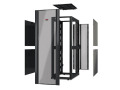 48U 600mm W x 1200mm D NetShelter SX Enclosure without Doors, Black