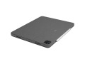 Logitech Combo Touch Keyboard/Cover Case for 11" Apple, Logitech iPad Pro, iPad Pro (2nd Generation), iPad Pro (3rd Generation) Tablet - Oxford Gray