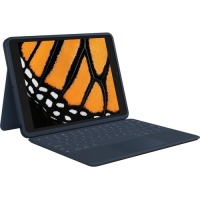 Logitech Rugged Combo 3 Rugged Keyboard/Cover Case Apple, Logitech iPad (8th Generation), iPad (7th Generation) Tablet - Blue image