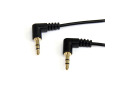 6ft Slim 3.5mm Right Angle Male to Male Stereo Audio Cable