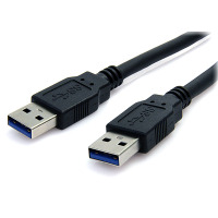 6ft SuperSpeed USB 3.0 Cable, A to A - M/M, Black image