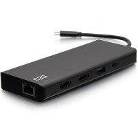 USB-C® 9-in-1 Dual Display Docking Station with 60W Power Supply, HDMI®, Ethernet, USB, 3.5mm Audio and Power Delivery up to 60W - 4K 30Hz (TAA Compliant) image