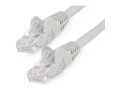 StarTech.com 25ft (7.6m) CAT6 Ethernet Cable, LSZH (Low Smoke Zero Halogen) 10 GbE Snagless 100W PoE UTP RJ45 Gray Network Patch Cord, ETL