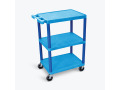 Utility Cart - 3 Shelves Structural Foam Plastic
