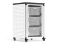 Modular Classroom Storage Cabinet - Single module with 3 large bins
