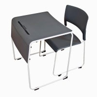 Lightweight Stackable Student Desk and Chair G- 4 Pack image