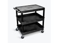 Large Flat Top and Tub Middle/Bottom Shelf Cart
