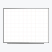48G" x 36G" Wall-Mounted Magnetic Ghost Grid Whiteboard image