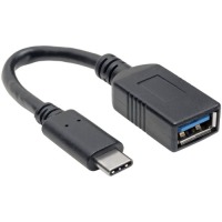 Tripp Lite USB C to USB Type-A Adapter Cable, M/F, 3.1, Gen 1, 5 Gbps, USB-IF, 6 in. - Thunderbolt 3 UCB Type C USB-C image