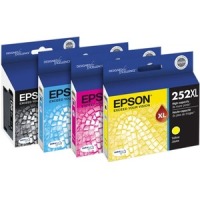 Epson DURABrite Ultra 252XL Original High/Standard Yield Inkjet Ink Cartridge - Combo Pack - Black, Cyan, Magenta, Yellow - 4 / Pack image