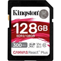 Kingston Canvas React Plus 128 GB Class 10/UHS-II (U3) V90 SDXC image