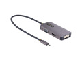 StarTech.com USB C Video Adapter, USB C to HDMI DVI VGA Adapter, 4K 60Hz, Aluminum, Video Display Adapter, USB Type C Travel Adapter