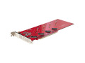 StarTech.com Quad M.2 PCIe Adapter Card, x16 Quad NVMe or AHCI M.2 SSD to PCI Express 4.0, Up to 7.8GBps/Drive, For 2242/2260/2280/22110mm PCIe M-Key M2 SSDs, Bifurcation Required - PC/Linux Compatible