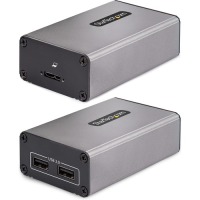 StarTech.com 2-Port USB 3.0 Extender over OM3 Multimode Fiber, LC/LC, 2x 5Gbps USB-A Hub, 350m (1150ft), Durable USB Fiber Optic Extender image
