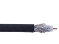 1000' RG6 CCS Dual-shielded Plenum-rated Coaxial Cable, Black