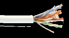 White Category 5e F/UTP EN Series Plenum 24 AWG 4 Pair Shielded Cable image