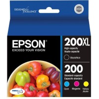 Epson DURABrite 200XL/200 (T200XL-BCS) Original High Yield Inkjet Ink Cartridge - Multi-pack - Black, Cyan, Magenta, Yellow - 1 Each image