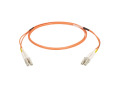 OM2 50/125 Multimode Fiber Optic Patch Cable OFNR PVC LC-LC OR 3M