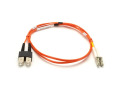 OM2 50/125 Multimode Fiber Optic Patch Cable OFNR PVC SC-LC OR 3M