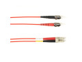 OM3 50/125 Multimode Fiber Patch Cable OFNP Plenum ST-LC RD 5M