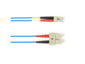 OM1 62.5/125 Multimode Fiber Optic Patch Cable LSZH SC-LC BL 2M