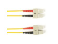 OM3 50/125 Multimode Fiber Patch Cable OFNP Plenum SC-SC YL 4M