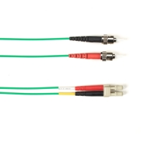 OM2 50/125 Multimode Fiber Patch Cable OFNP Plenum ST-LC GN 2M image