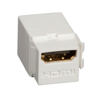 Snap Fitting - HDMI, Female/Female, Office White image