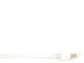 CAT6 250-MHz Molded Snagless Patch Cable UTP CM PVC WH 3FT