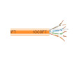 CAT6 550-MHz Solid Bulk Cable UTP CMR PVC OR 1000FT Pull-Box