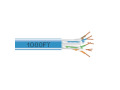 CAT6A 650-MHz Solid Ethernet Bulk Cable - Unshielded (UTP), CMR PVC, Blue, 1000-ft. (304.8-m) Spool