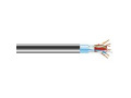 CAT6A 650-MHz Solid Bulk Cable F/UTP CMR PVC BK 1000FT Spool