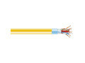 CAT6A 650-MHz Solid Bulk Cable F/UTP CMR PVC YL 1000FT Spool