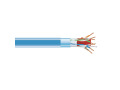 CAT6A 650-MHz Solid Ethernet Bulk Cable - Shielded (F/UTP), CMP Plenum, Blue, 1000-ft. (304.8-m) Spool