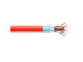 CAT6A 650-MHz Solid Ethernet Bulk Cable - Shielded (F/UTP), CMP Plenum, Red, 1000-ft. (304.8-m) Spool