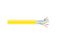CAT6A 650-MHz Solid Ethernet Bulk Cable - Unshielded (UTP), CMP Plenum, Yellow, 1000-ft. (304.8-m) Spool