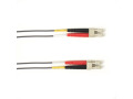 OM3 50/125 Multimode Fiber Patch Cable OFNP Plenum LC-LC GY 2M