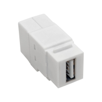 USB 2.0 All-in-One Keystone/Panel Mount Coupler (F/F), White image