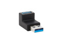 USB 3.0 SuperSpeed Adapter - USB-A to USB-A, M/F, Up Angle, Black