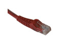 Cat6 Gigabit Snagless Molded Patch Cable (RJ45 M/M) - Red, 2-ft.