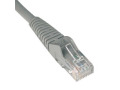 Cat6 Gigabit Snagless Molded Patch Cable (RJ45 M/M) - Gray, 6-ft.