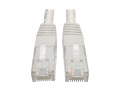Premium Cat5/5e/6 Gigabit Molded Patch Cable, 24 AWG, 550 MHz/1 Gbps (RJ45 M/M), White, 15 ft.