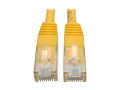 Premium Cat5/5e/6 Gigabit Molded Patch Cable, 24 AWG, 550 MHz/1 Gbps (RJ45 M/M), Yellow, 2 ft.