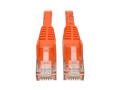 Cat6 Gigabit Snagless Molded UTP Patch Cable (RJ45 M/M), Orange, 15 ft.